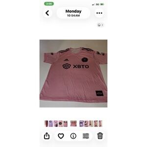 adidas Inter Miami CF Lionel Messi #10 Pink MLS Jersey Size L